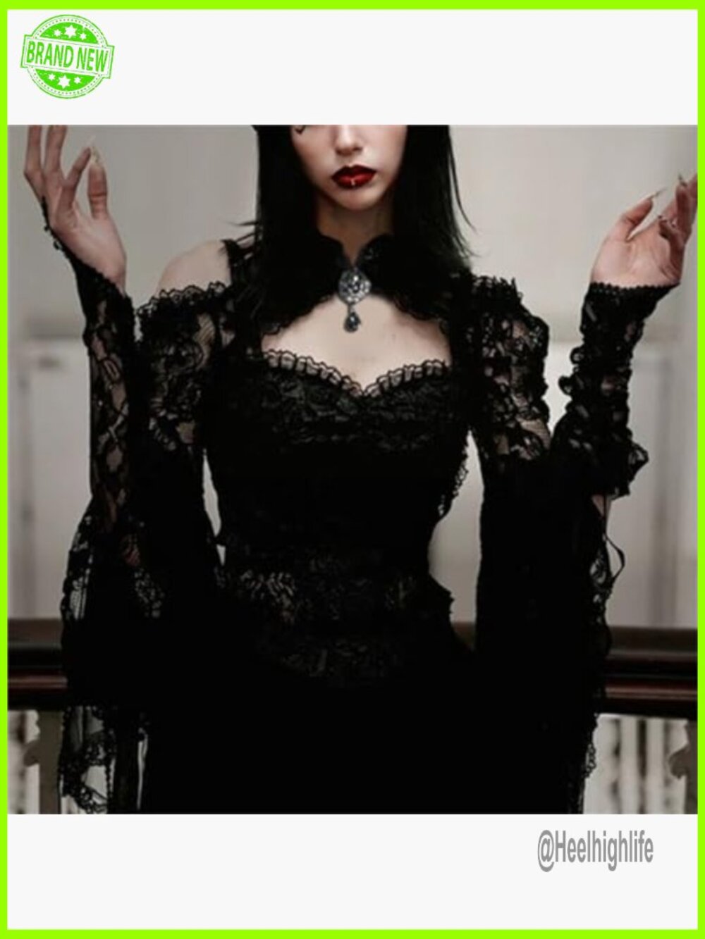 Mesh Crop Top See Through Long Sleeve Blouse Y2k Rave Outfit Festival Goth - Picture 2 of 6
